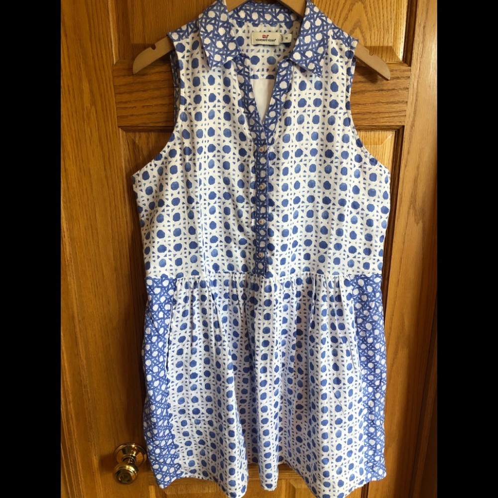 Vineyard vines painted rattan dress